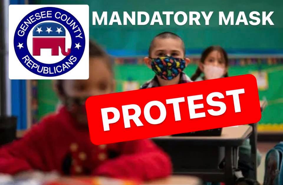 LIVE STREAM!  Protest of Mandatory Masks in Genesee County Schools