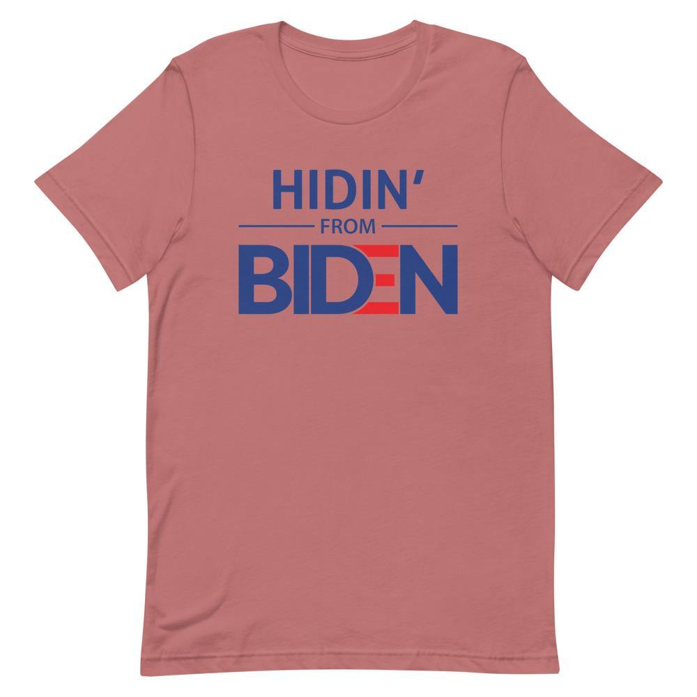 Hidin' From Biden Short-Sleeve Unisex T-Shirt - Us Against Media