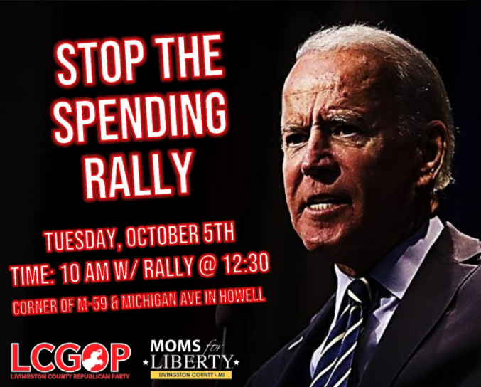 STOP The Spending Rally in Howell Tomorrow 10/5/21