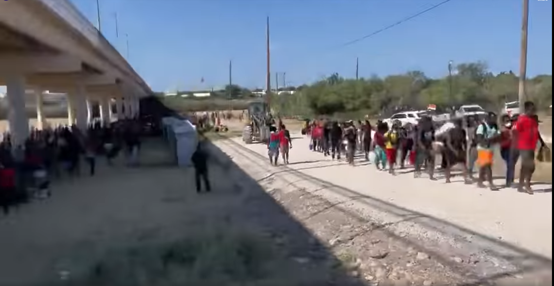 6000 Illegal Haitians Waiting To Be Processed Through Texas Border!